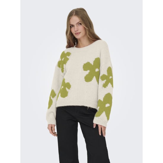 Only Onlbootle life ls flower o-neck knt ecru dessin - Image 3