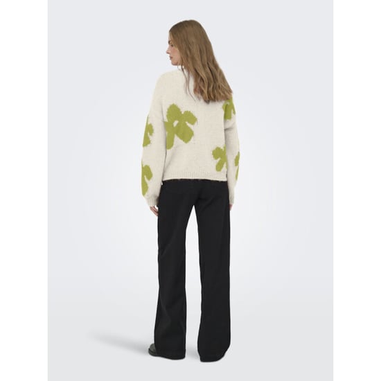 Only Onlbootle life ls flower o-neck knt ecru dessin - Image 4