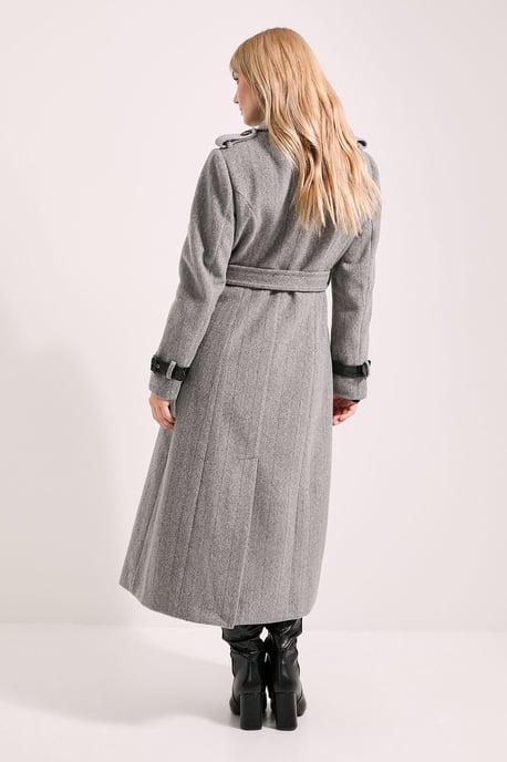 Principles by Wallis Check Trench Coat - Image 3