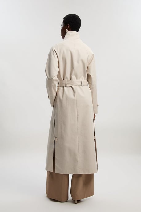 Funnel Neck Trench Coat - Image 4
