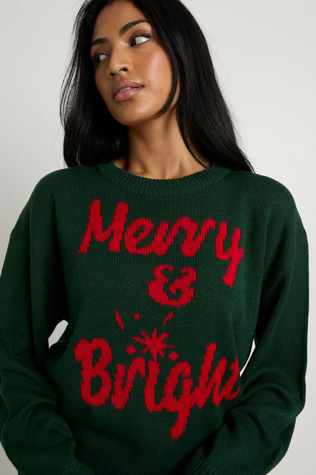 Merry and Bright Christmas Jumper - Image 4