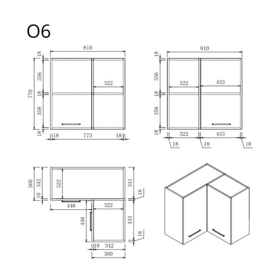 Wasophoogte Keukenkast – module o6 – perle taupe - Image 3