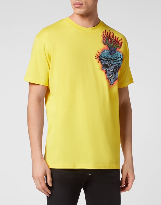 T-shirt med rund halsringning och tatuering - Image 2