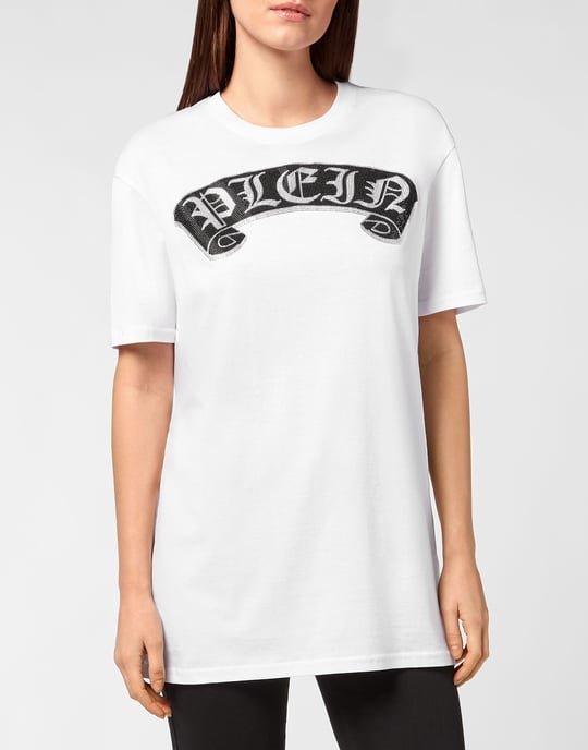 T-Shirt Round Neck Gothic Plein - Image 3