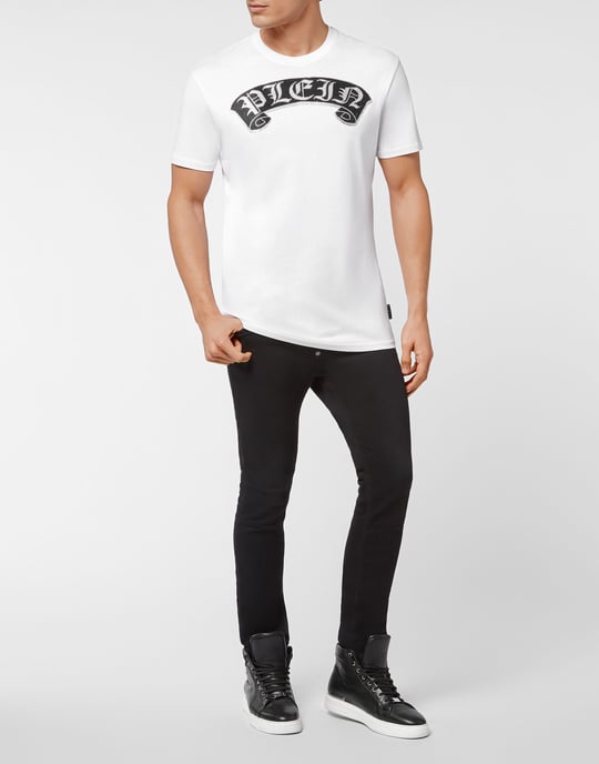 T-Shirt Round Neck Gothic Plein - Image 4