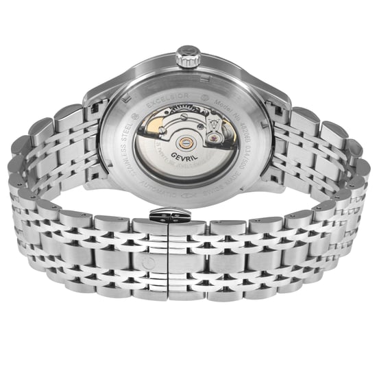 Excelsior Swiss Automatic Movement, Sellita SW240, Day Date, 42 MM, Silver Dial, 316L Stainless Steel Bracelet Watch. - Image 2