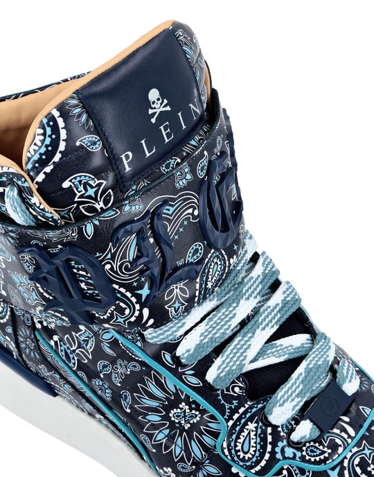 High-Top Sneakers Paisley - Image 4