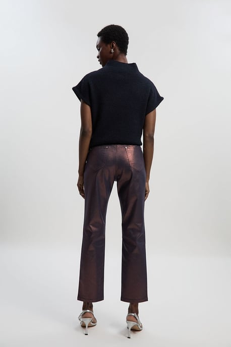 Metallic Coated Denim Skinny Jean - Image 4