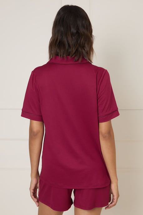 Nightwear Tipped Short Sleeve Pyjama Set - Image 3