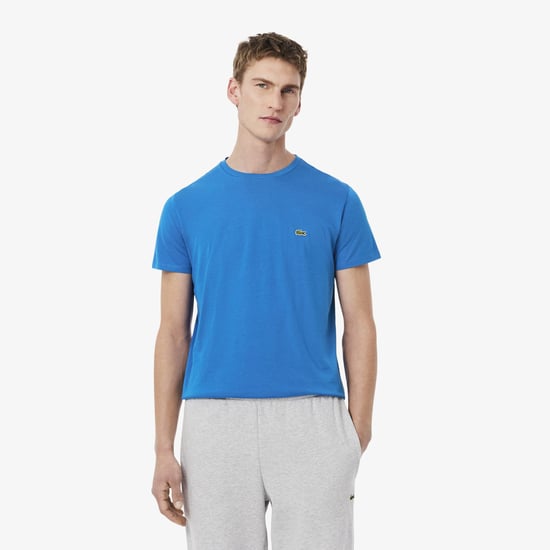 Men's Lacoste Cotton Pima T-Shirt in Blue - Image 2