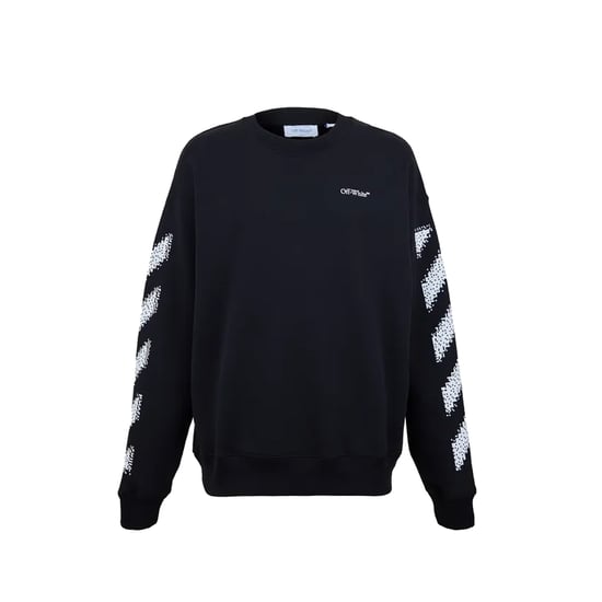 Off White Pixel Diag Sweatshirt - Image 1