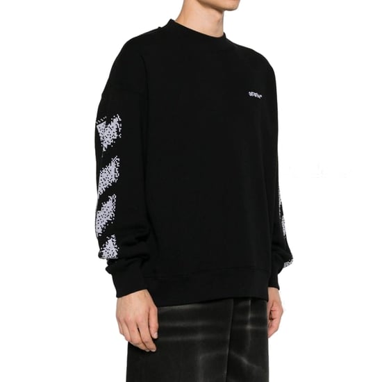 Off White Pixel Diag Sweatshirt - Image 2