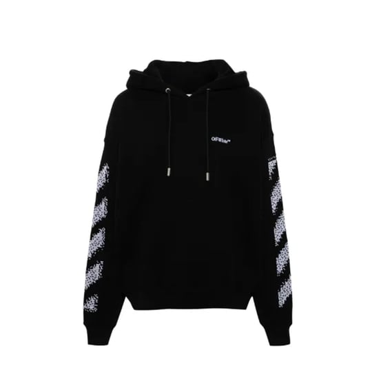 Off-White Pixel Diag Skate Hooded Sweatshirt - Image 1