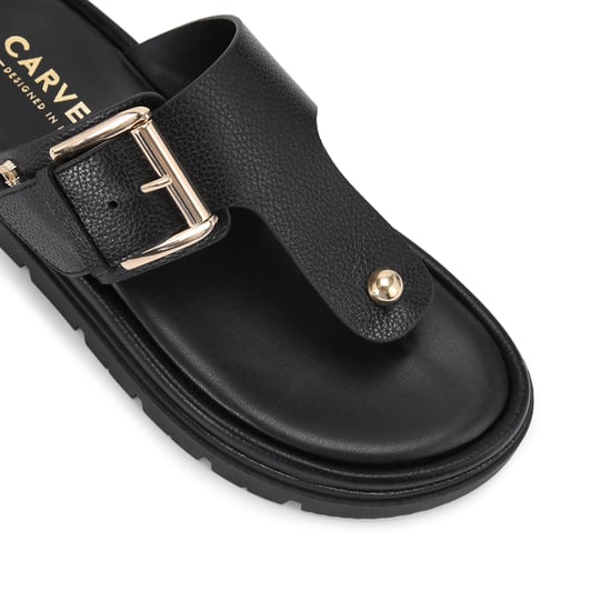 Carvela Leather Pavilion T Bar Mule Mules - Image 4