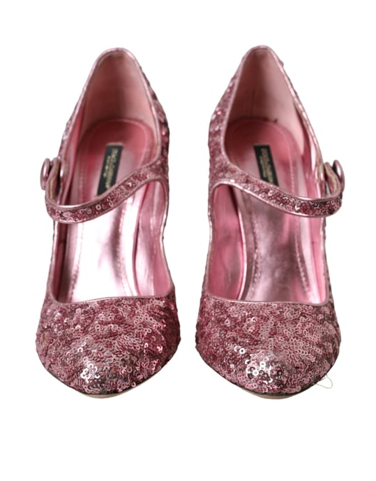 Sequin Mary Jane Pumps - Image 2