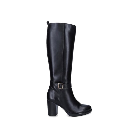Carvela Leather Silver Knee Wide Fit Boots - Image 1