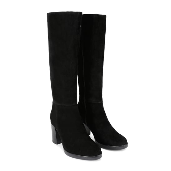 Carvela Suede Silver Knee Boots - Image 2