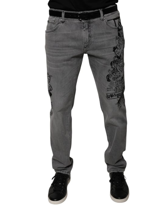 Rechtermouwen Jeans Love Is Love Stijl - Image 1