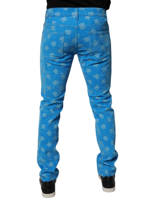 Rechtemodel Logo Print Jeans - Image 4