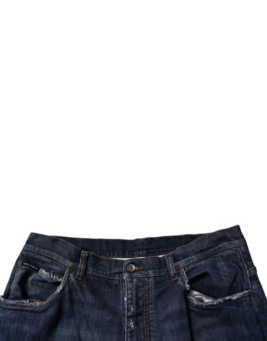 Wijd Gesneden Versleten Jeans - Image 5