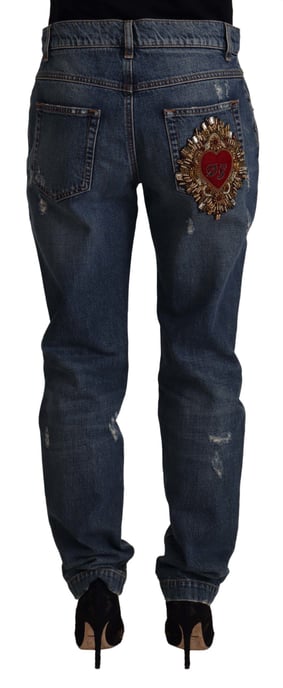 Dolce Gabbana Versleten Jeans Verweerd Denim - Image 2