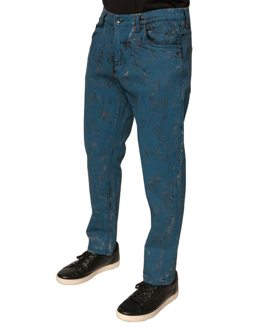 Sprayedeffect Denim Jeans Pan76092 - Image 3
