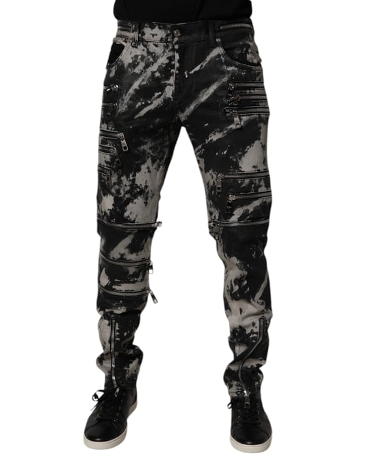 Zip Detail Slim Fit Jeans - Image 2