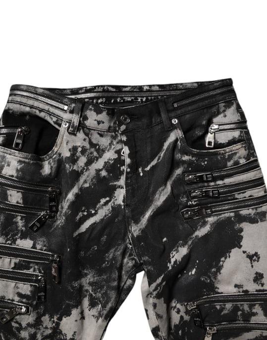 Zip Detail Slim Fit Jeans - Image 5
