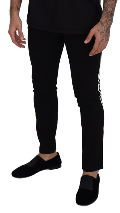 Slim fit jeans med sidostråk - Image 4