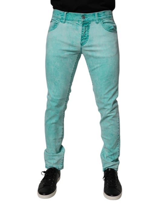 Slim Fit Acid Wash Jeans - Image 1