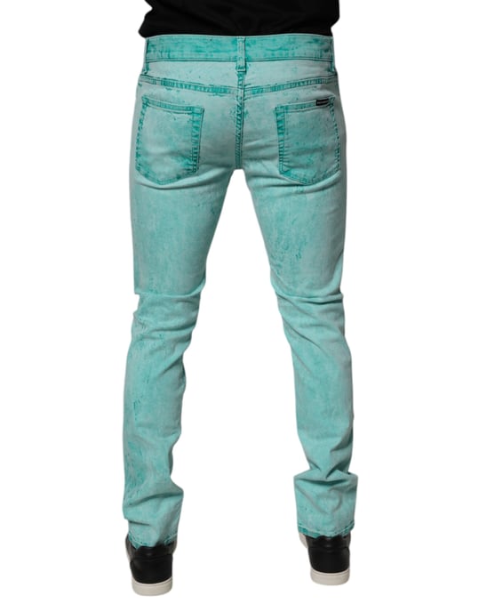 Slim Fit Acid Wash Jeans - Image 4