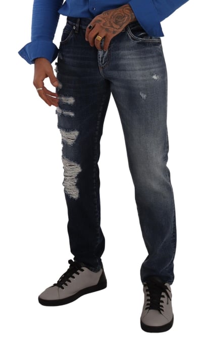 Dolce Gabbana Slimfit Ripped Jeans - Image 3