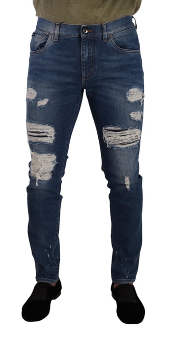 Slim Fit Ripped Jeans - Image 1