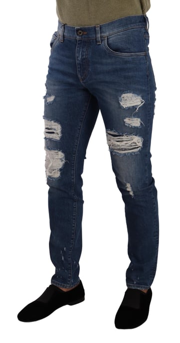Slim Fit Ripped Jeans - Image 2