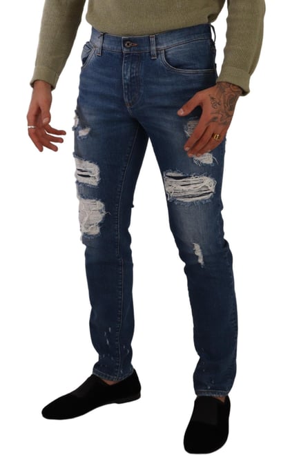 Slim Fit Ripped Jeans - Image 4