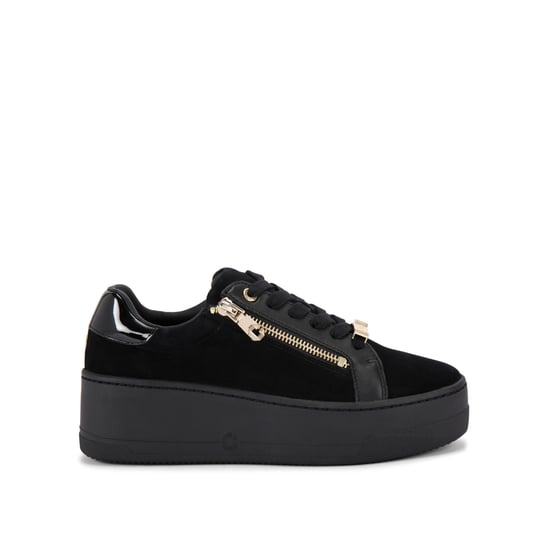 Carvela Suede Connected Zip Sneakers - Image 1