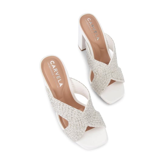 Carvela  Paparazzi Pearl Block Sandals - Image 2