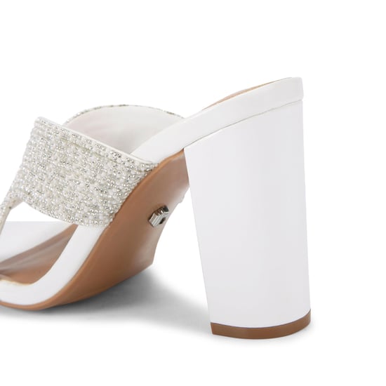 Carvela  Paparazzi Pearl Block Sandals - Image 3