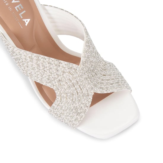 Carvela  Paparazzi Pearl Block Sandals - Image 4