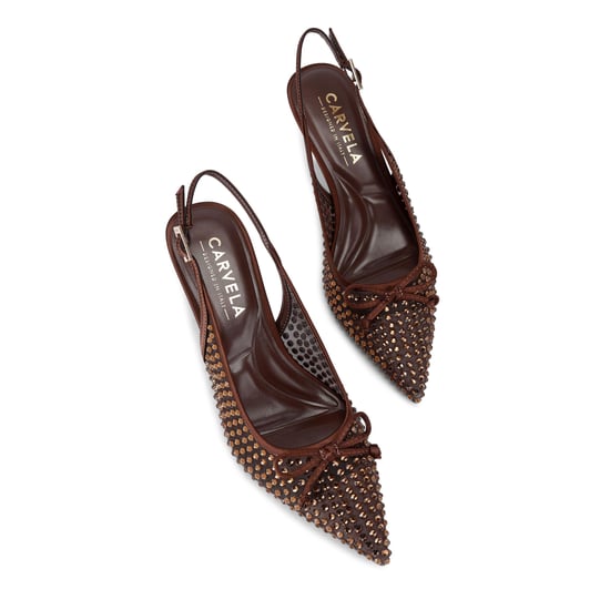 Carvela Positano Sling Low Jewel Heels - Image 2