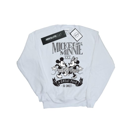 Disney Womens/Ladies Mickey And Minnie Mouse Great Pair Sweatshirt (White) - Image 1