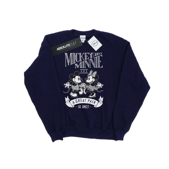Disney Womens/Ladies Mickey And Minnie Mouse Great Pair Sweatshirt (Navy Blue) - Image 1