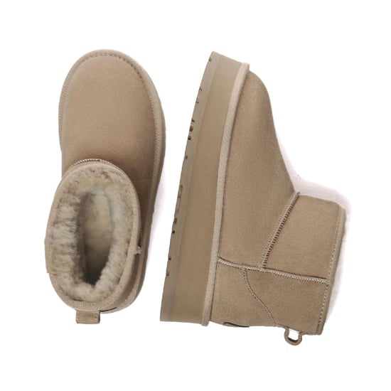 EverAu Kvinnor/Damer Dämpad Klassisk Kossuede Mini Boots (Brun) - Image 2