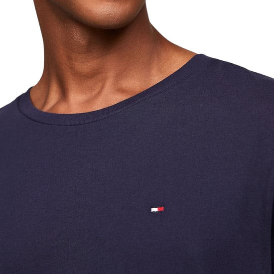 Tommy Hilfiger Mens T Shirts Crew Neck Short Sleeve Summer New Cotton Top Tee - Image 5