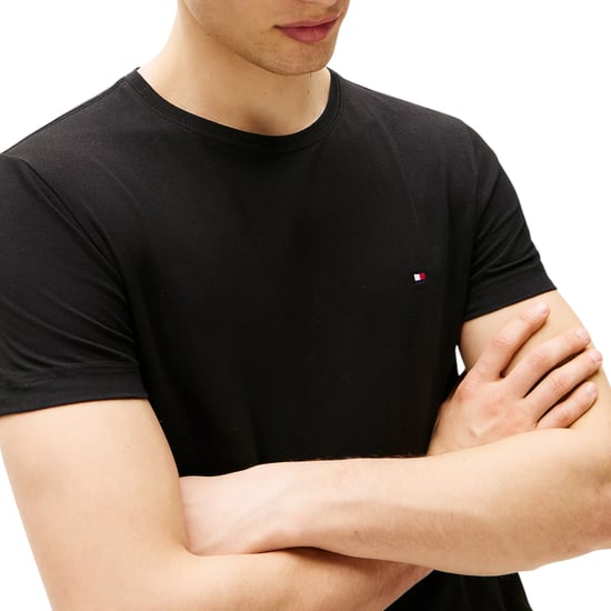 Tommy Hilfiger Mens T Shirts Crew Neck Short Sleeve Summer New Cotton Top Tee - Image 3