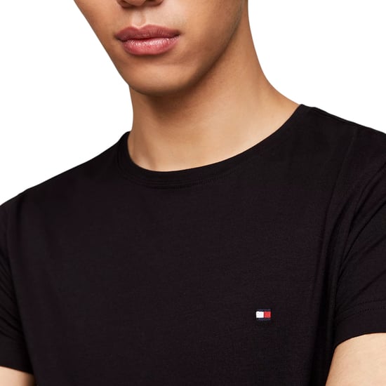 Tommy Hilfiger Mens T Shirts Crew Neck Short Sleeve Summer New Cotton Top Tee - Image 5
