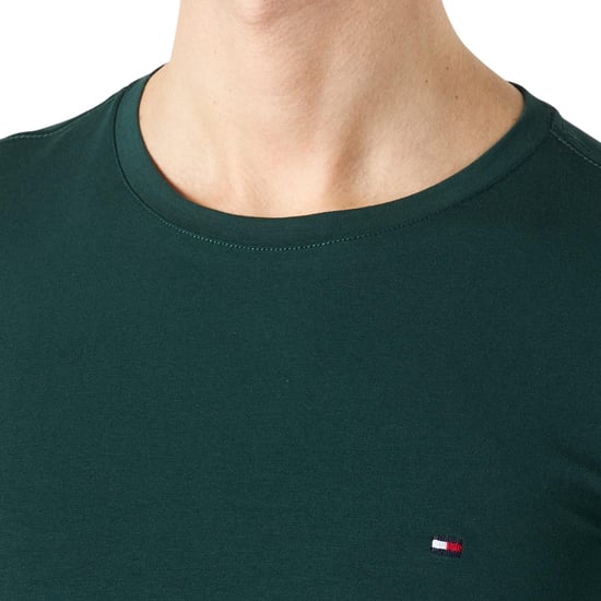 Tommy Hilfiger Mens T Shirts Crew Neck Short Sleeve Summer New Cotton Top Tee - Image 3