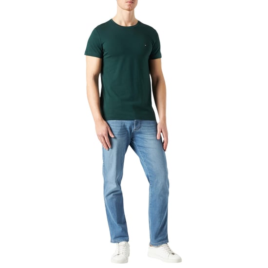 Tommy Hilfiger Mens T Shirts Crew Neck Short Sleeve Summer New Cotton Top Tee - Image 4