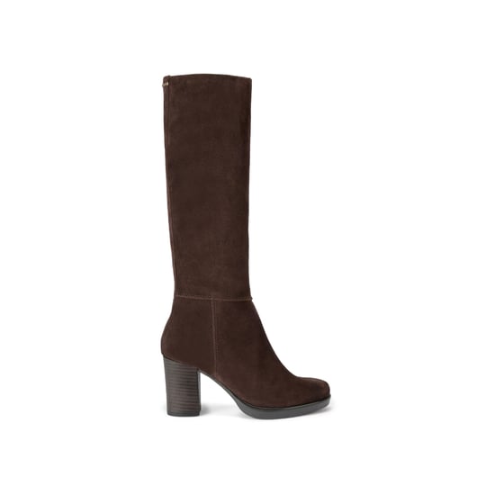 Carvela Suede Silver Knee Boots - Image 1