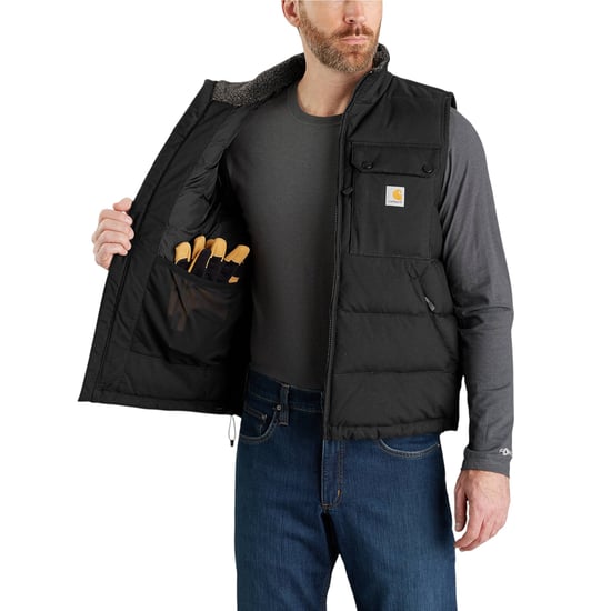 Carhartt Mens Puffer Gilets WIP Rain Defender Insulated Montana Loose Fit Vest - Image 4